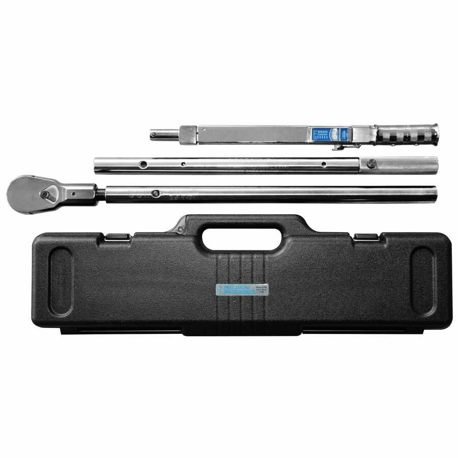 3/4 Inch Drive Torque Wrench & Breaker Bar Handle Combo Pack