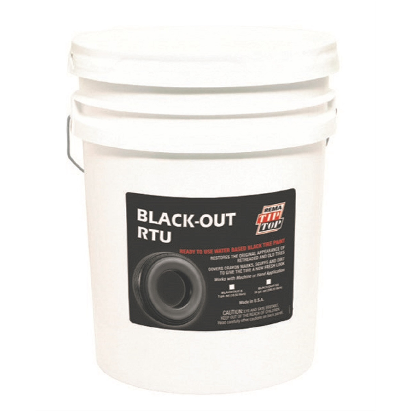 5GAL Black Tire Paint, RTU Water Based
