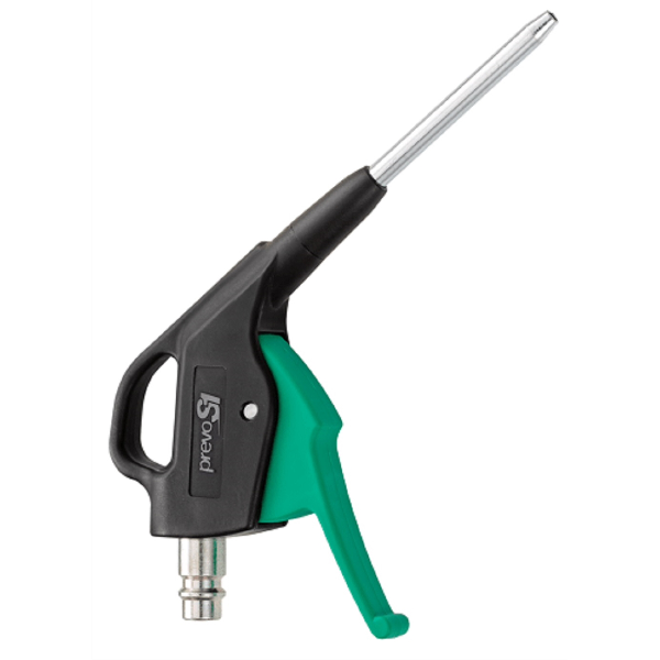Prevost High Flow Metal Tip Blow Gun - Green Trigger