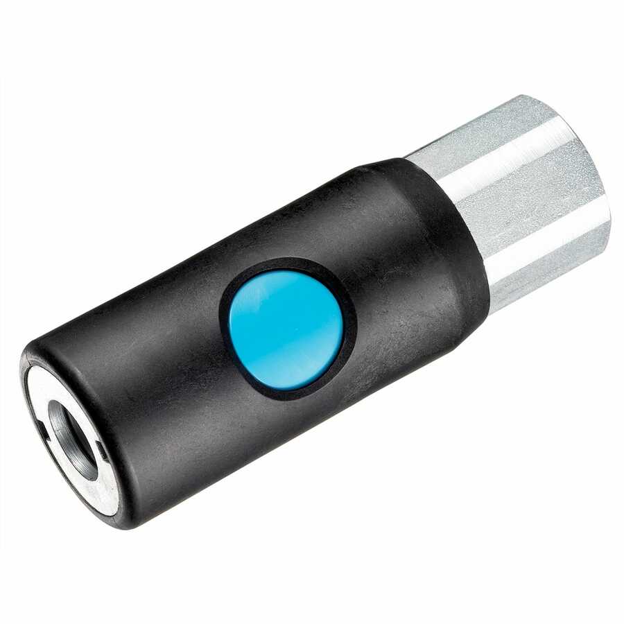 Quick Release Female Safety Coupler for No 727 - 1/4 In - Black