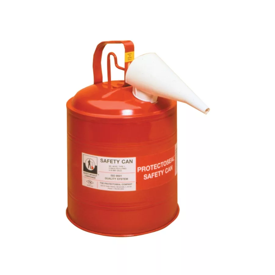 Carb Issue - Red Metal Safety 5 Gallon Gas Can w/ Poly Funne