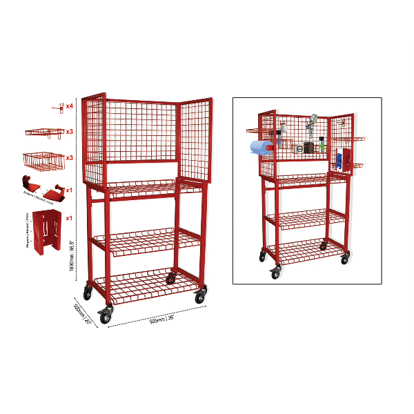 PREP-STATION CART FOR BODY SHOP