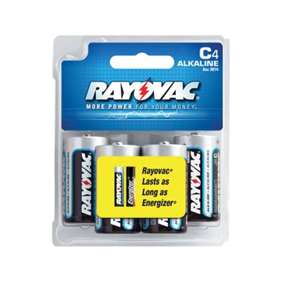 Rayovac Alkaline C Batteries 4-Pack