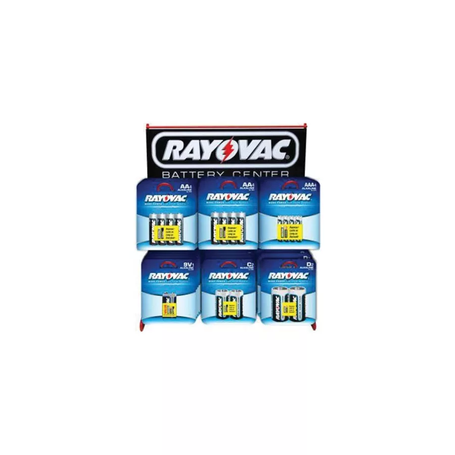 Alkaline Battery Assortment Wire Counter Display
