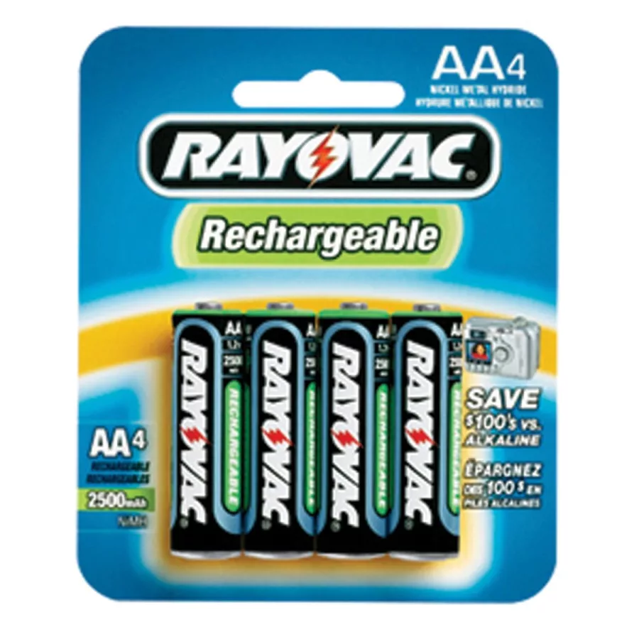 Rayovac NiMH Rechargeable AA Batteries