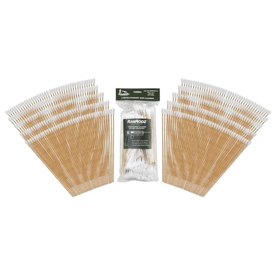 (image for) Barrel & Breech Cleaners for .38/9mm 8 Inch w Bamboo Handle 200