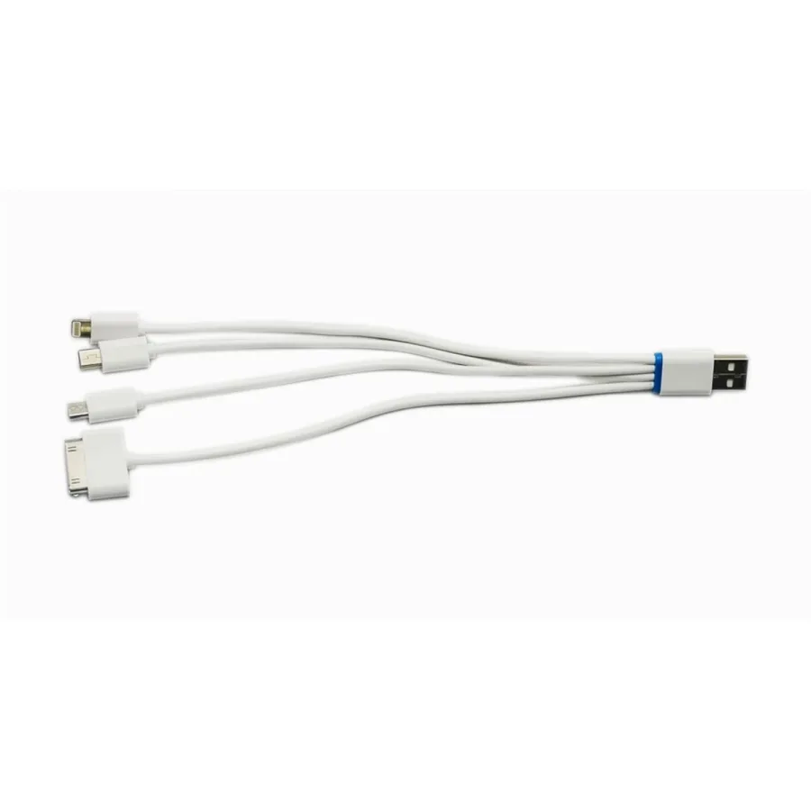 (image for) 4-In-1 Pigtail Connection USB Cell Phone Charger
