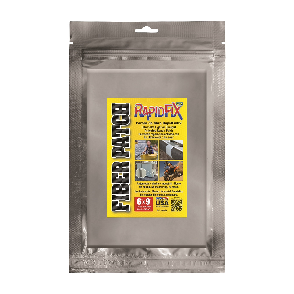 RapidFix | 6121969ES | RapidFix UV Fiber Repair Patch 6"x9" Durable Seal