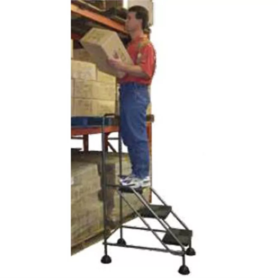 TopSide Rolling Step Stand, 3 step w/ foram