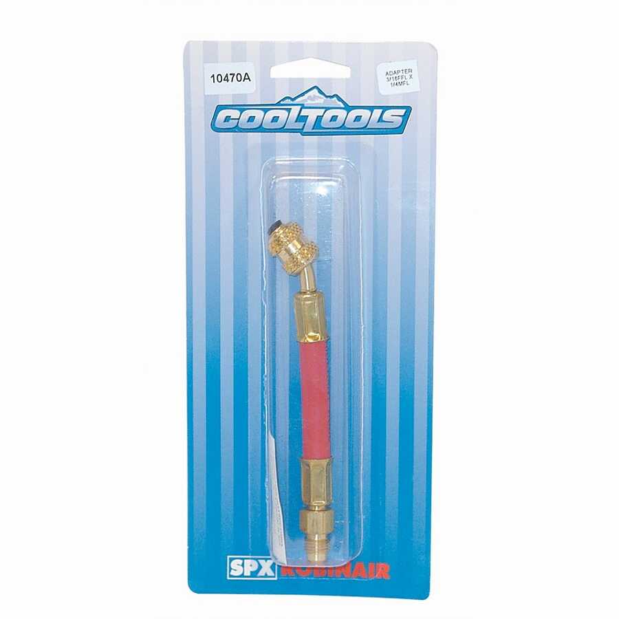 Robinair 10470A Flexible AC Refrigerant Adapter 1/4 MFL x 3/16 F