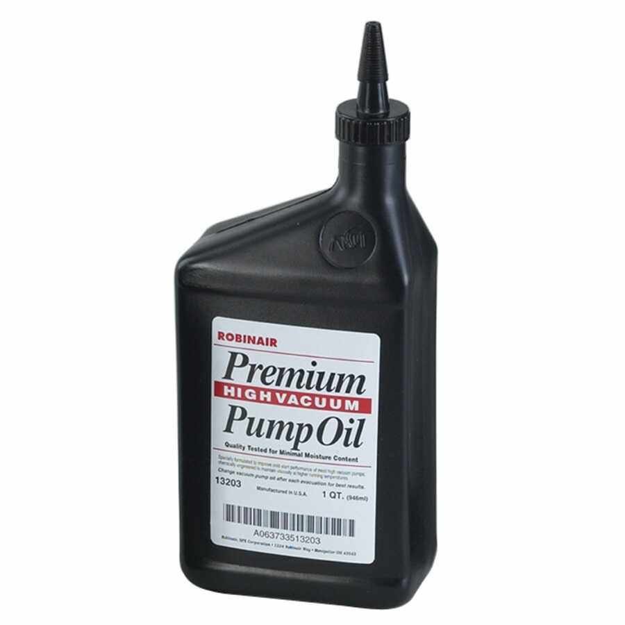 Vacuum Pump Oil Quart Bottle 1 Quart
