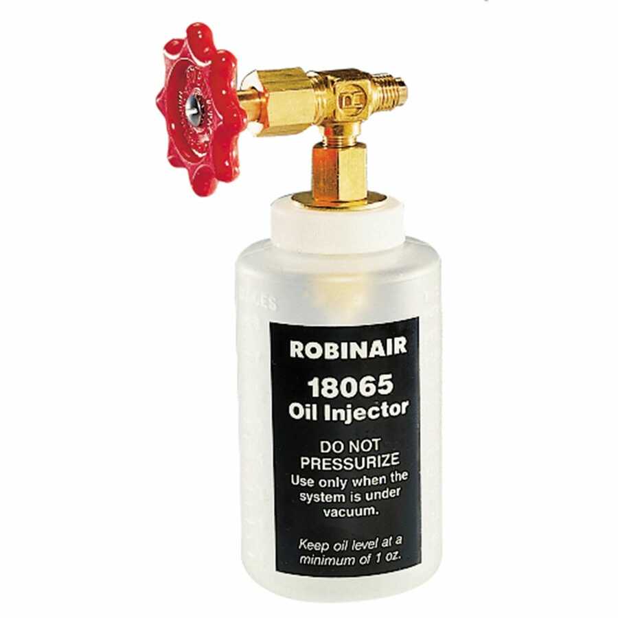 Robinair 18065 Valve Controlled Oil Injector 1/4 SAE Fitting