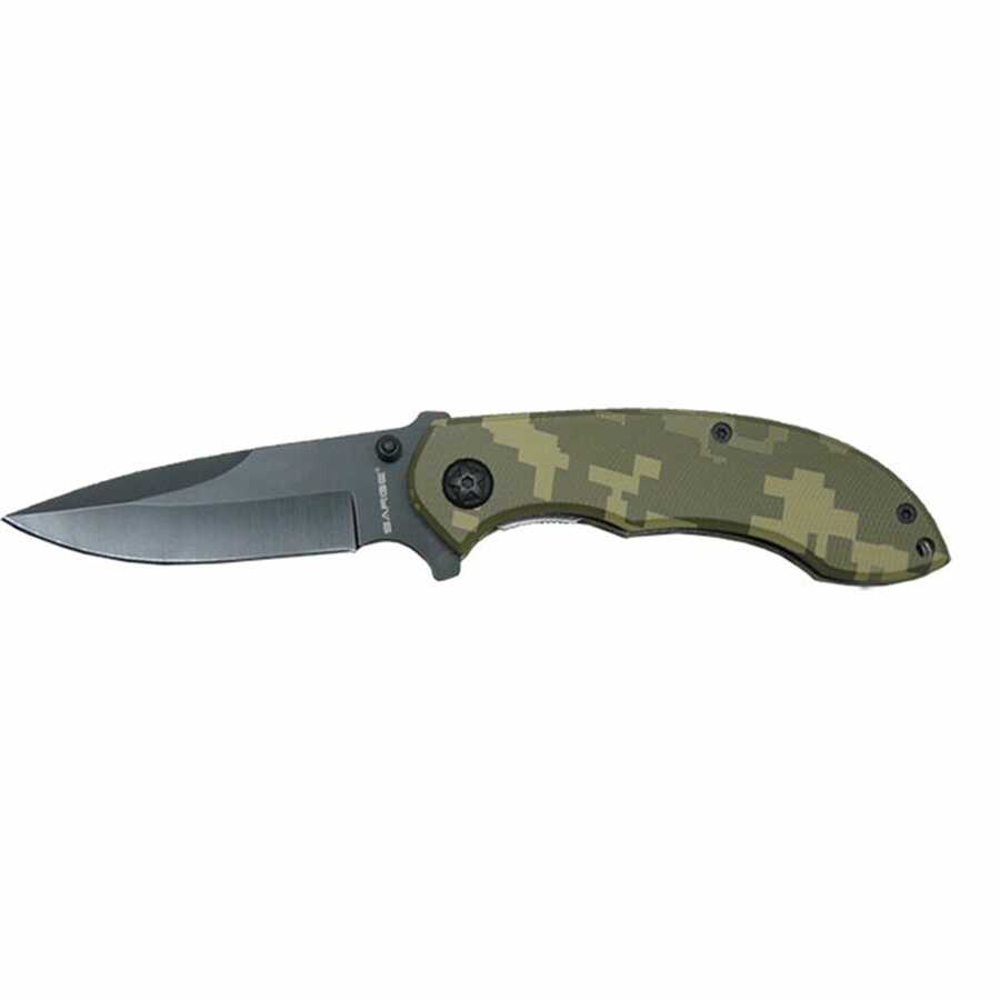 Digital Camo Folding Knife