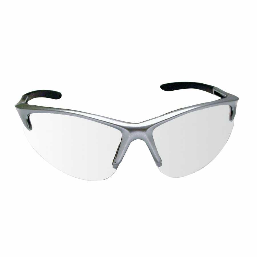 DB2 SAFETY GLS SILVER W/CLEAR LENS