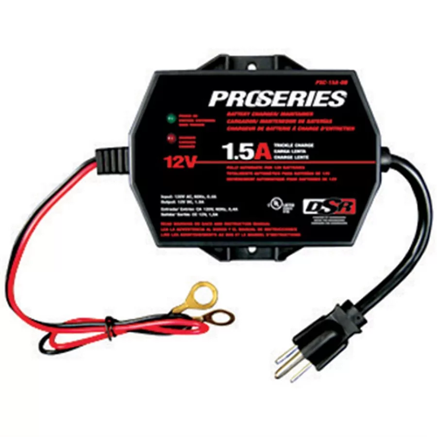 1.5 Amp Ful Auto On-Board Maintainer/Charger