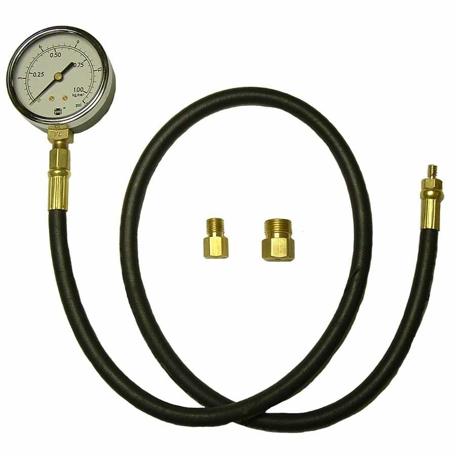 Exhaust Back Pressure Tester Set Pressure 2.5'' Diameter Gauge Sensor Car Kit US