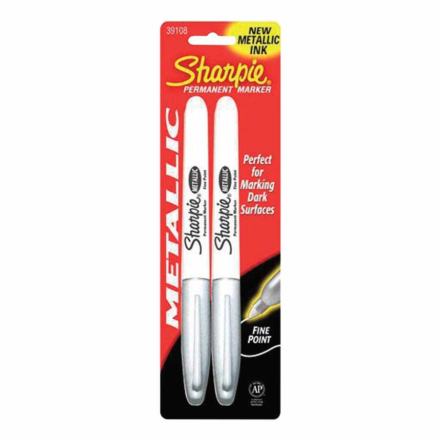 Metallic Silver Permanent Marker - 2/Pk