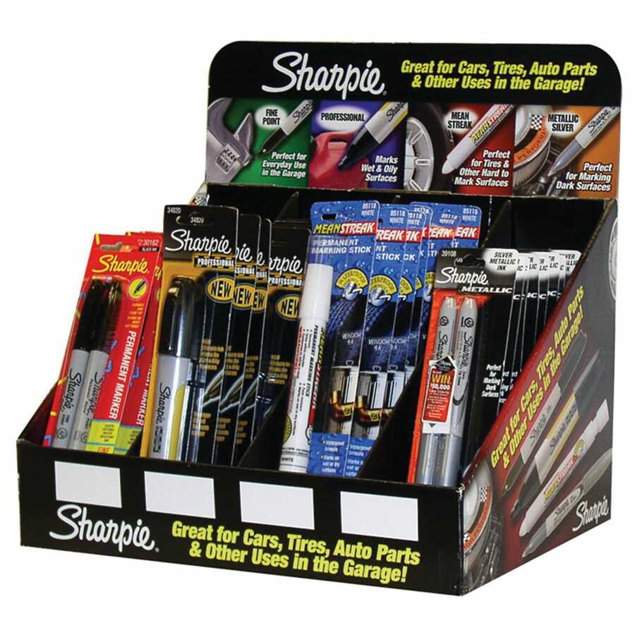Sharpie Automotive Countertop Display with Permanent Markers