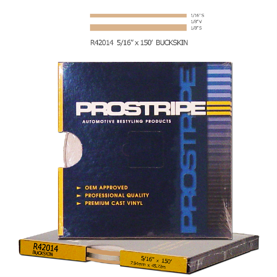 Prostripe 5/16" x 150' Multistripe Auto Pinstriping Tape Buckski