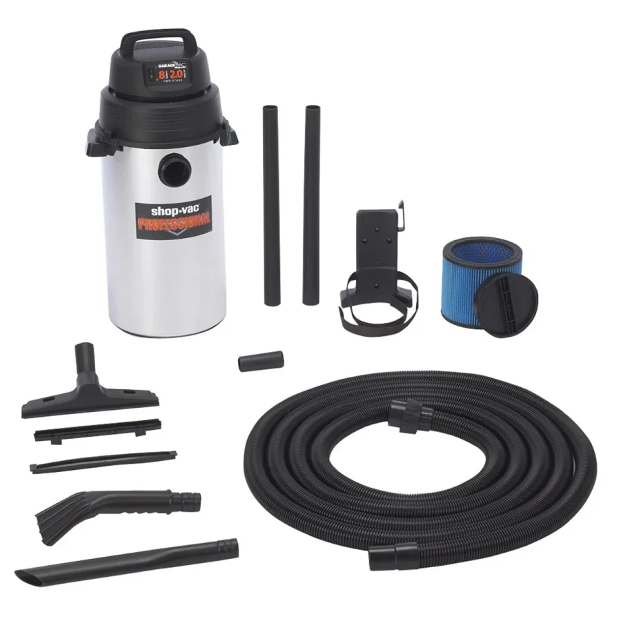 (image for) Wall Mount Stainless Steel Garage Vac