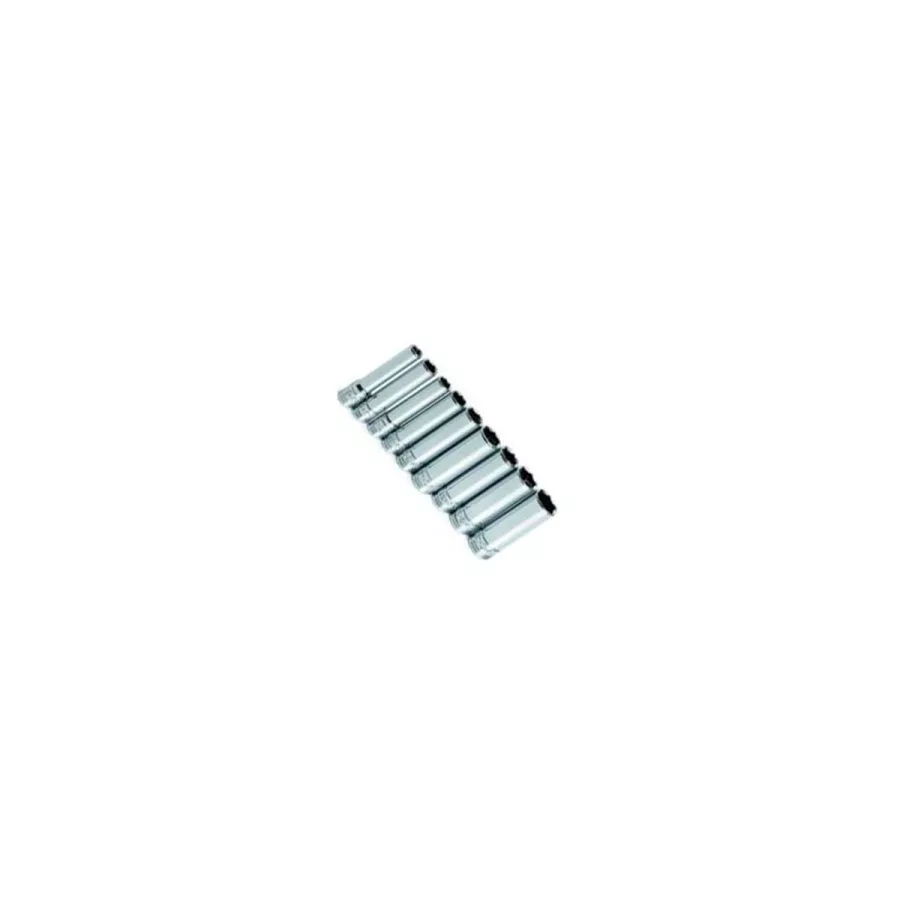 1/4 In Drive 6 Pt Deep Metric Socket Set - 9-Pc