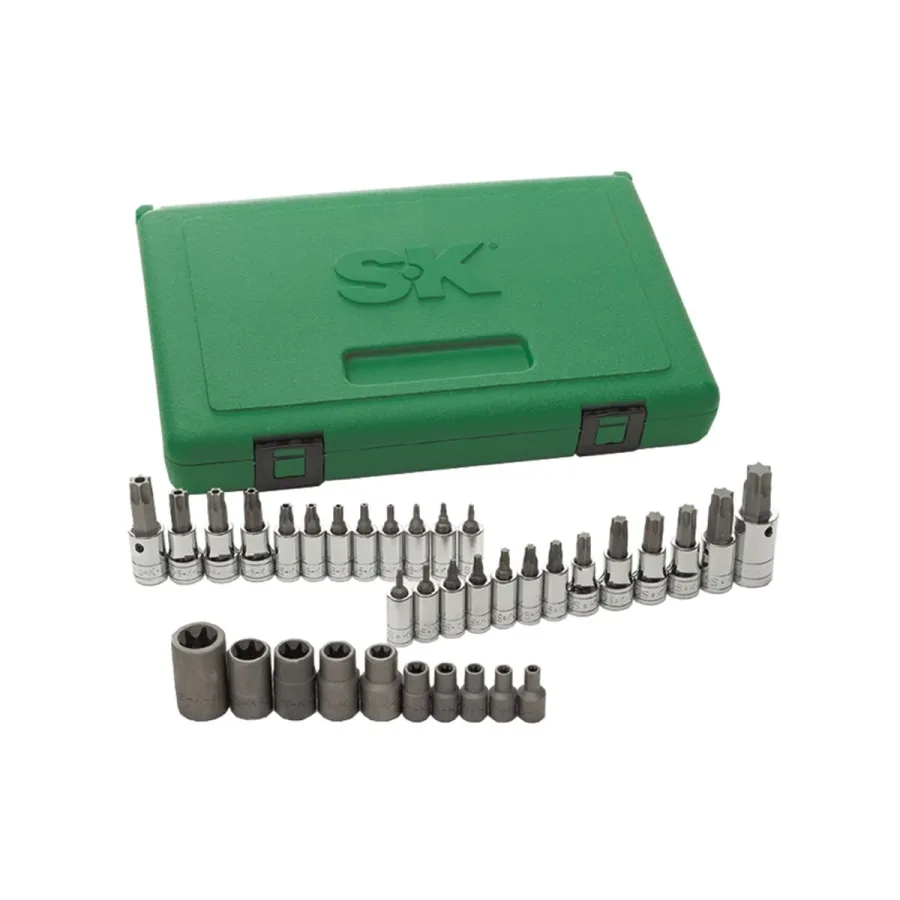 1/4, 3/8 & 1/2 Inch Drive Torx Bit Socket SuperSet - 35-Pc (image for) 1/4, 3/8 & 1/2 Inch Drive Torx Bit Socket SuperSet - 35-Pc
