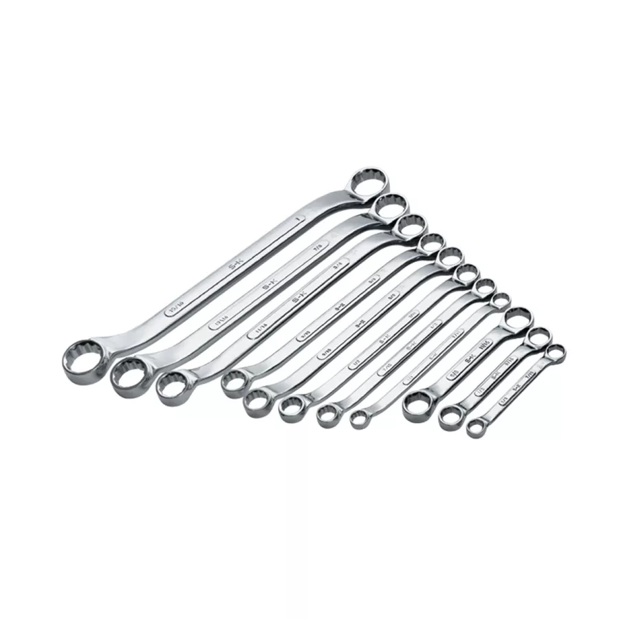 11 Piece Fractional Box End Wrench Set