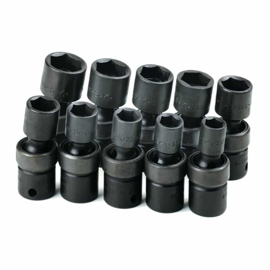 3/8 In Drive 6 Point Swivel Universal Flex Metric Impact Socket