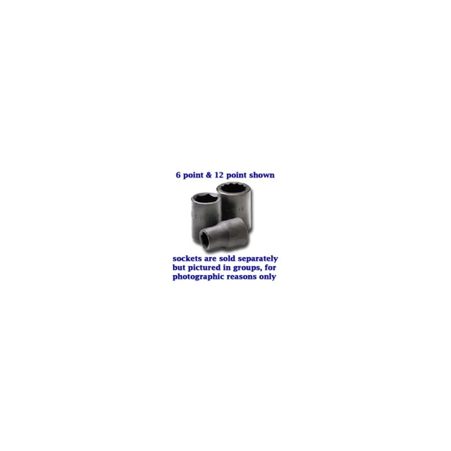 (image for) 1/2 In Drive 6 Pt Standard Fractional Impact Socket - 15/16 In