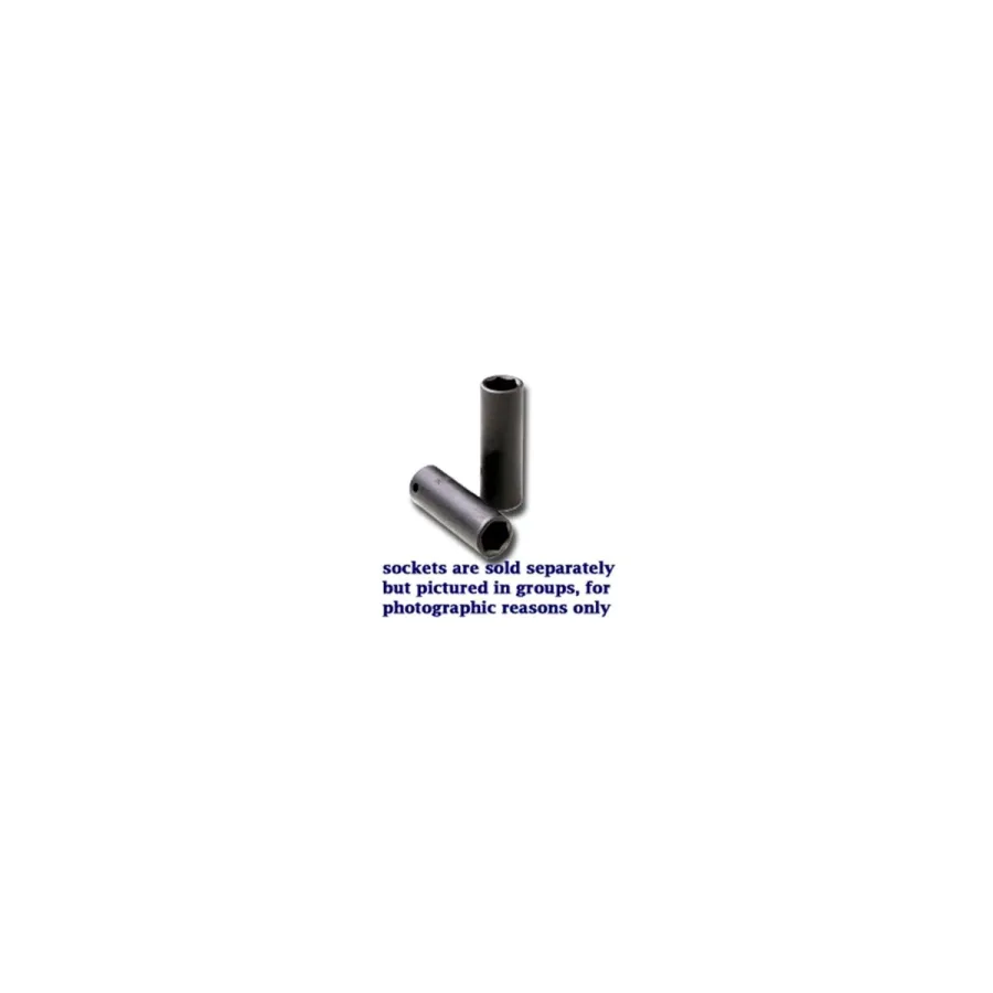 (image for) 1/2 In Drive 6 Pt Deep Metric Impact Socket - 12mm