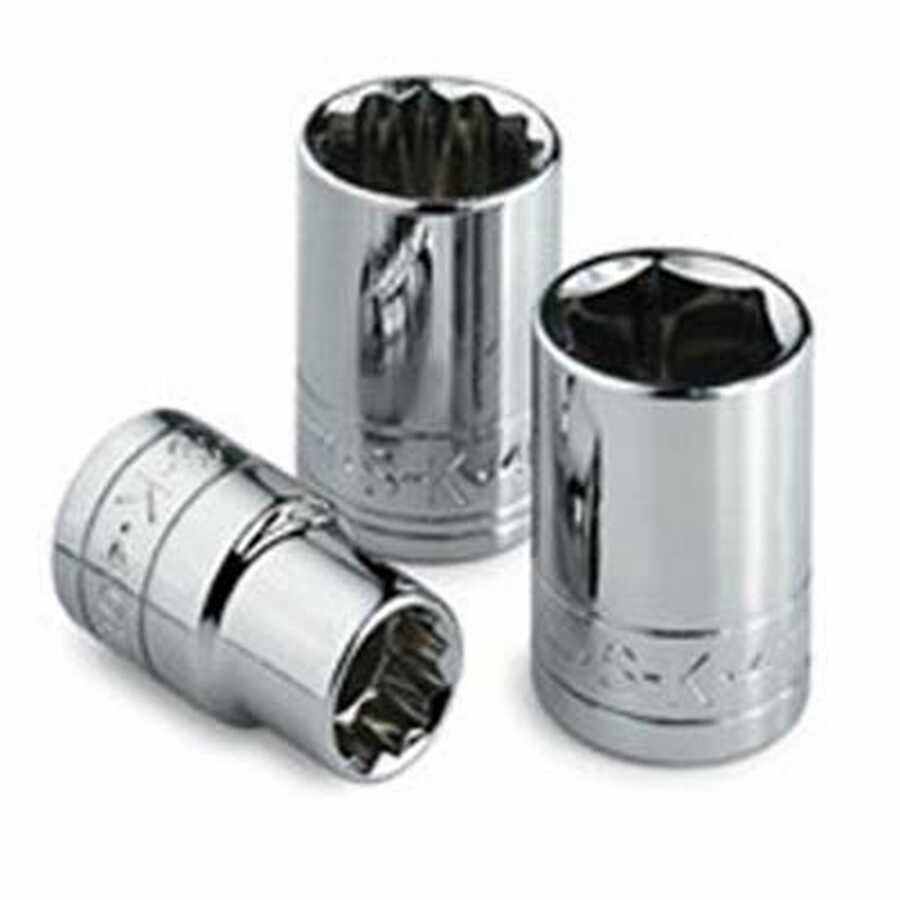 1/4 Inch Drive 6 Pt Standard Fractional SAE Socket 1/8 Inch