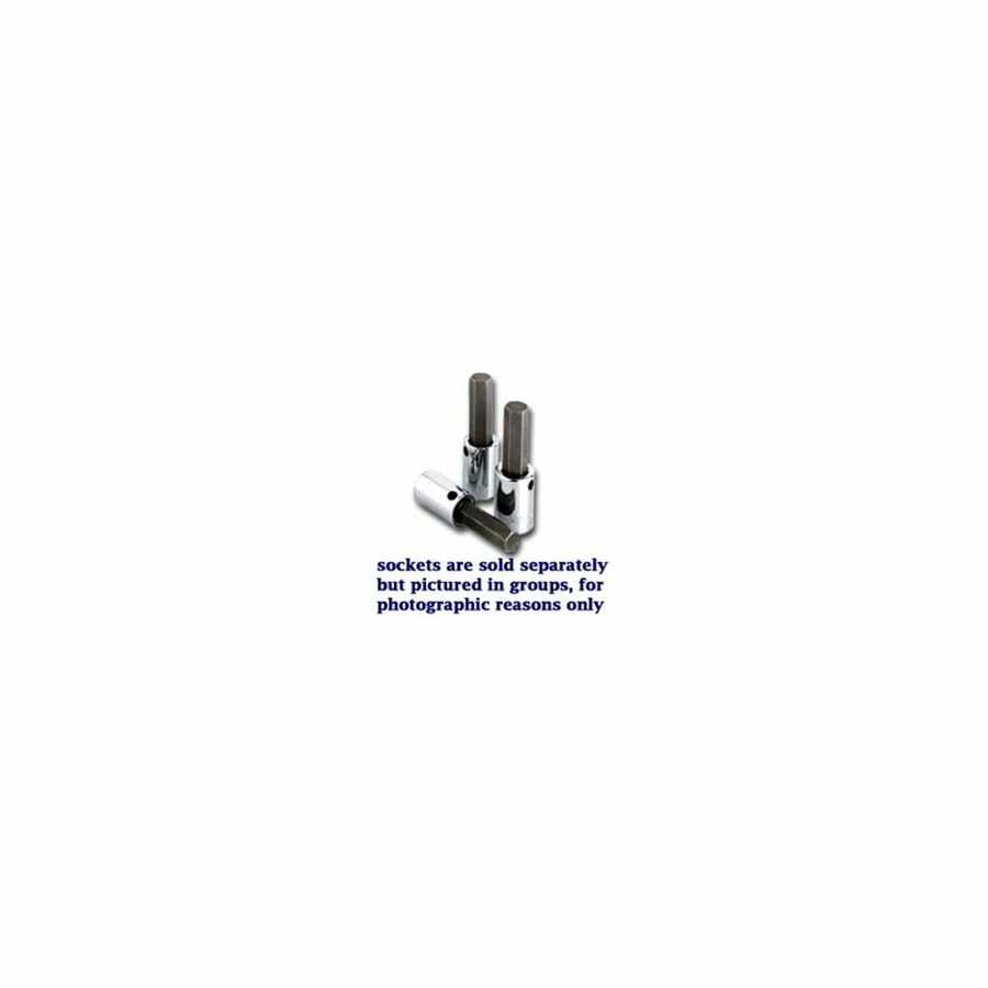 1/2 In Drive Fractional Hex Bit Socket - 9/16 In