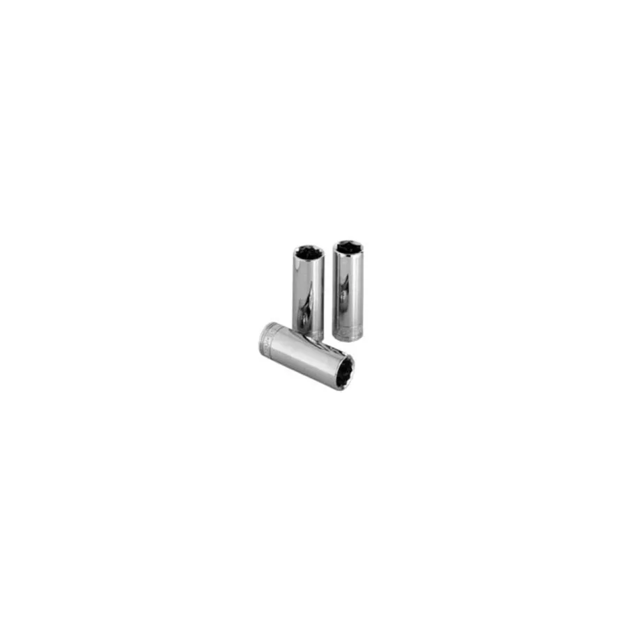 3/8 In Drive 12 Pt Deep Fractional SAE Socket 7/16 Inch (image for) 3/8 In Drive 12 Pt Deep Fractional SAE Socket 7/16 Inch