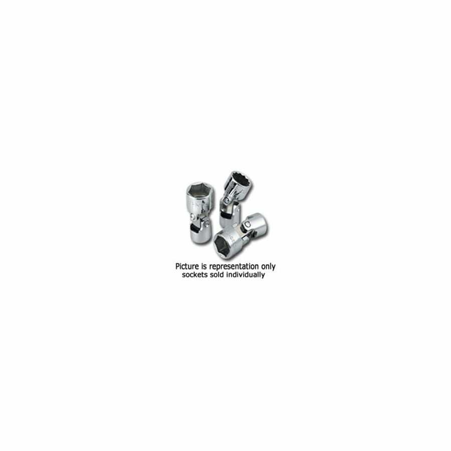 1/4 In Drive 6 Pt Flex Fractional Socket - 7/16 In