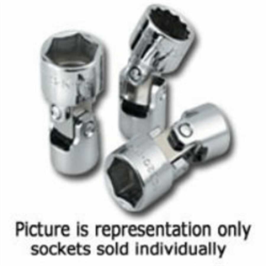 1/4 In Drive 6 Pt Metric Flex Socket - 10mm