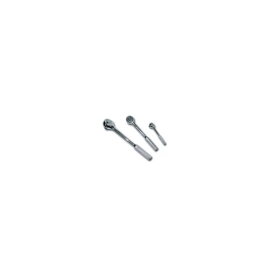c. 3 Piece 1/4", 3/8" and 1/2" Drive Ratchet Set
