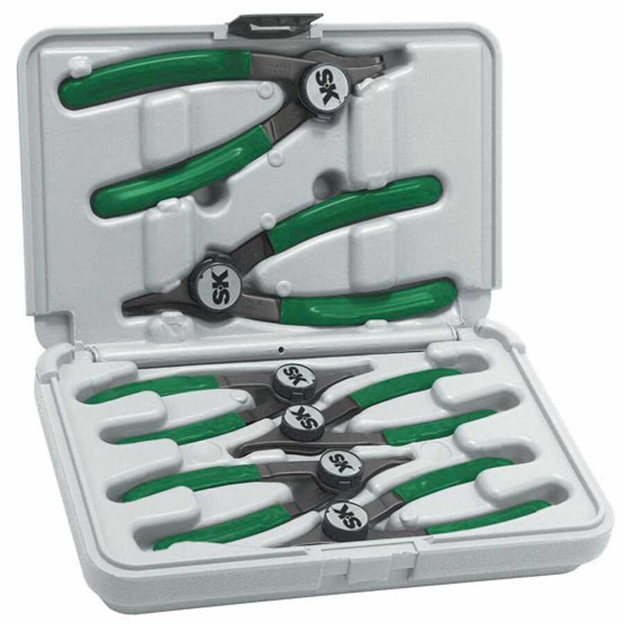 Cam-Lock Convertible Retaining Ring Plier Set - 6-Pc