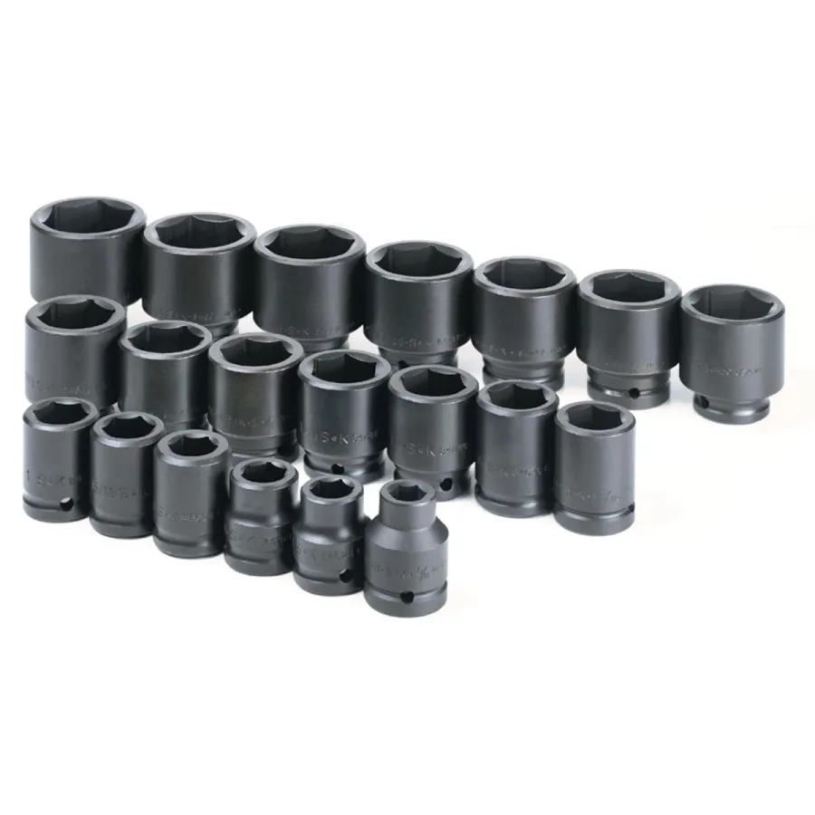 (image for) 3/4 In Dr 6-Pt Standard Fractional Impact Socket Set - 20-Pc