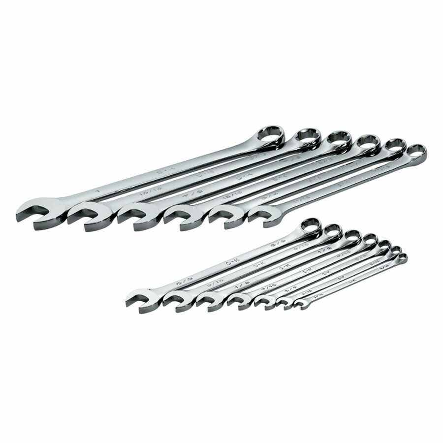 SuperKrome 6 Pt SAE Fractional Long Pattern Combination Wrench S