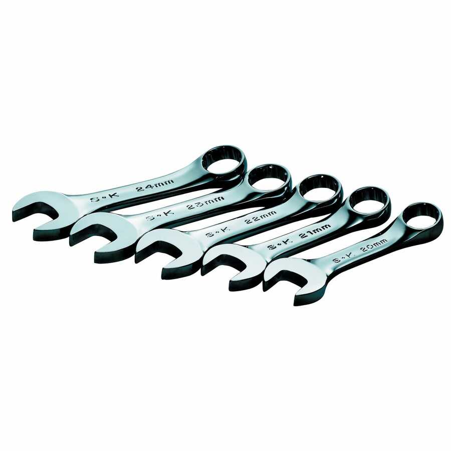 SK 42365 SuperKrome 10 Piece 3/8-Inch Drive Metric Open End Crowfoot Wrench Set 