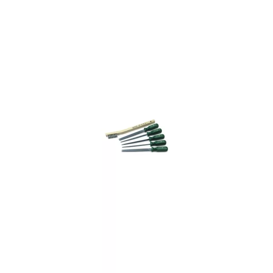 File Set - 6 Piece Mini w/ Wire Brush File Set - 6 Piece Mini w/ Wire Brush