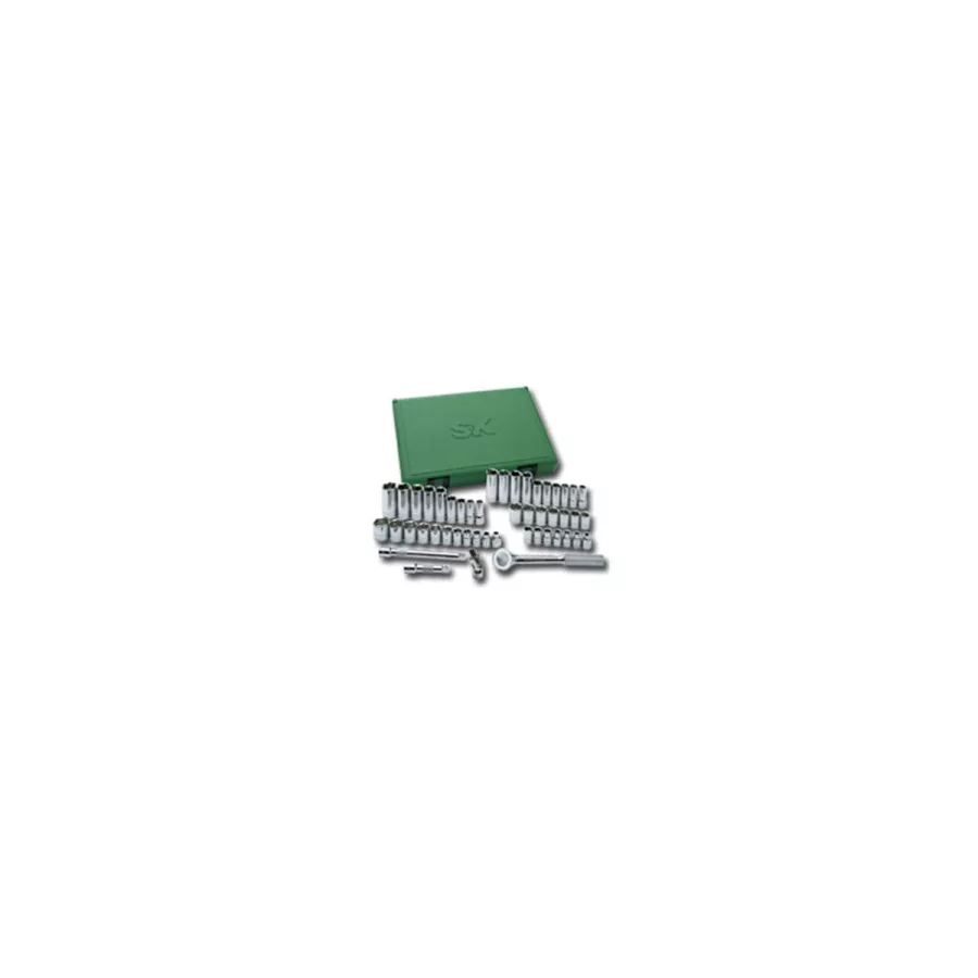 3/8 In Dr Socket Set - SAE/Metric - 6-Pt - 48-Pc 3/8 In Dr Socket Set - SAE/Metric - 6-Pt - 48-Pc