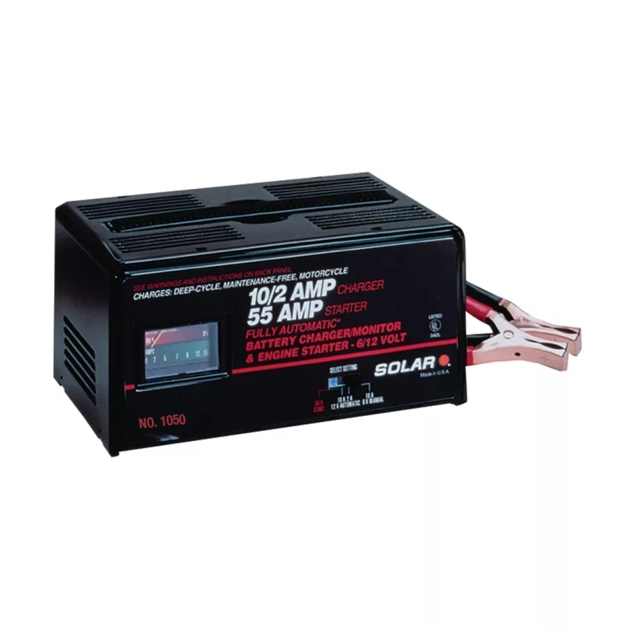 Manual Battery Charger Engine Starter 10/2/55 Amp, 6/12 Vo