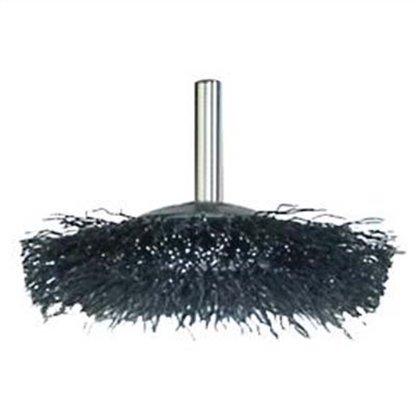 Circular Cup Wire Brushes on 1/4" Shank - Coarse 2" Diameter