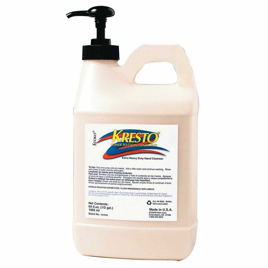 KRESTO Hand Cleaner - 1/2 Gallon Pump Top