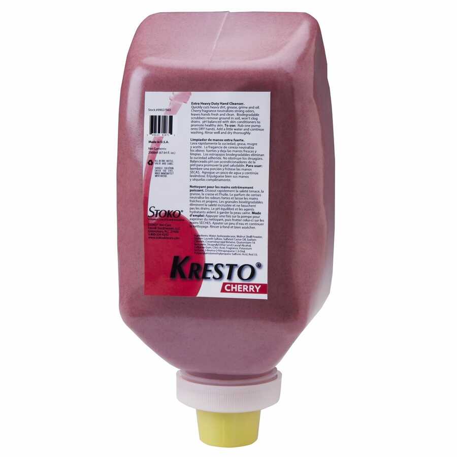 KRESTO Cherry Hand Cleaner 2000ml Softbottle 2 Pk