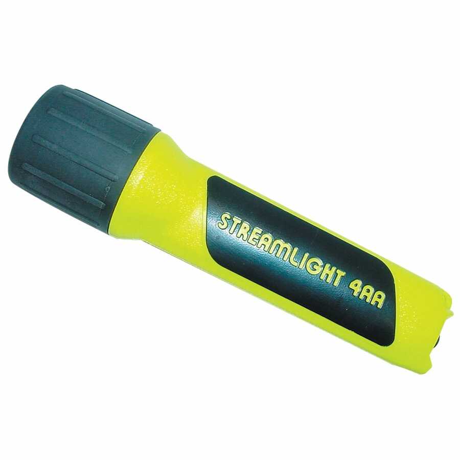 4AA Flashlight Blue LED w/ Yellow Body