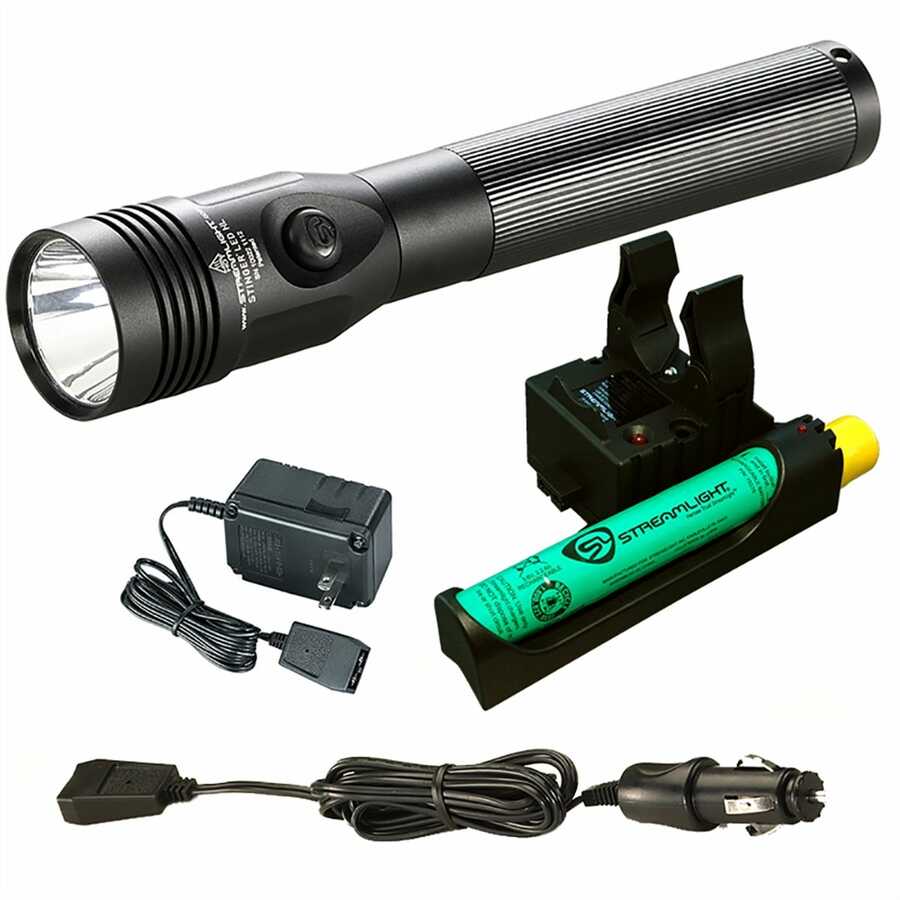 Stinger LED HL Rechargeable Flashlight w AC/DC & PiggBack Charge
