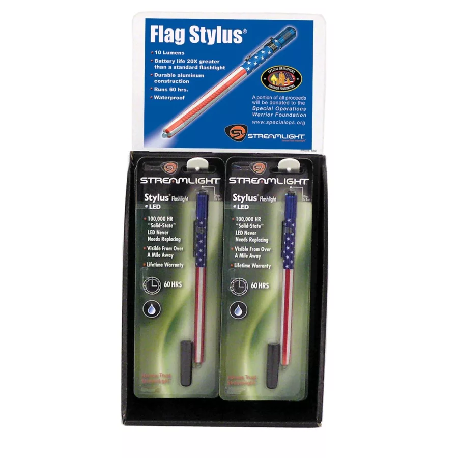 US Flag Stylus - 12-Pc Display US Flag Stylus - 12-Pc Display