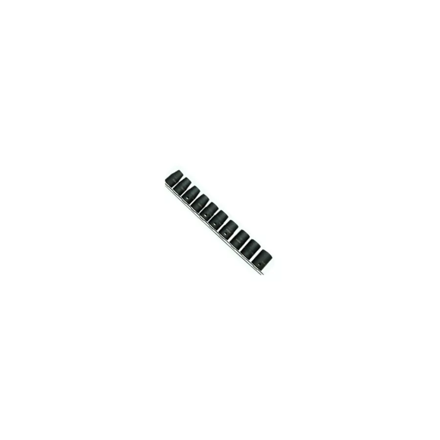 1/2 In Dr Impact Socket Set, 10 Piece, Non Slip, Std Metri